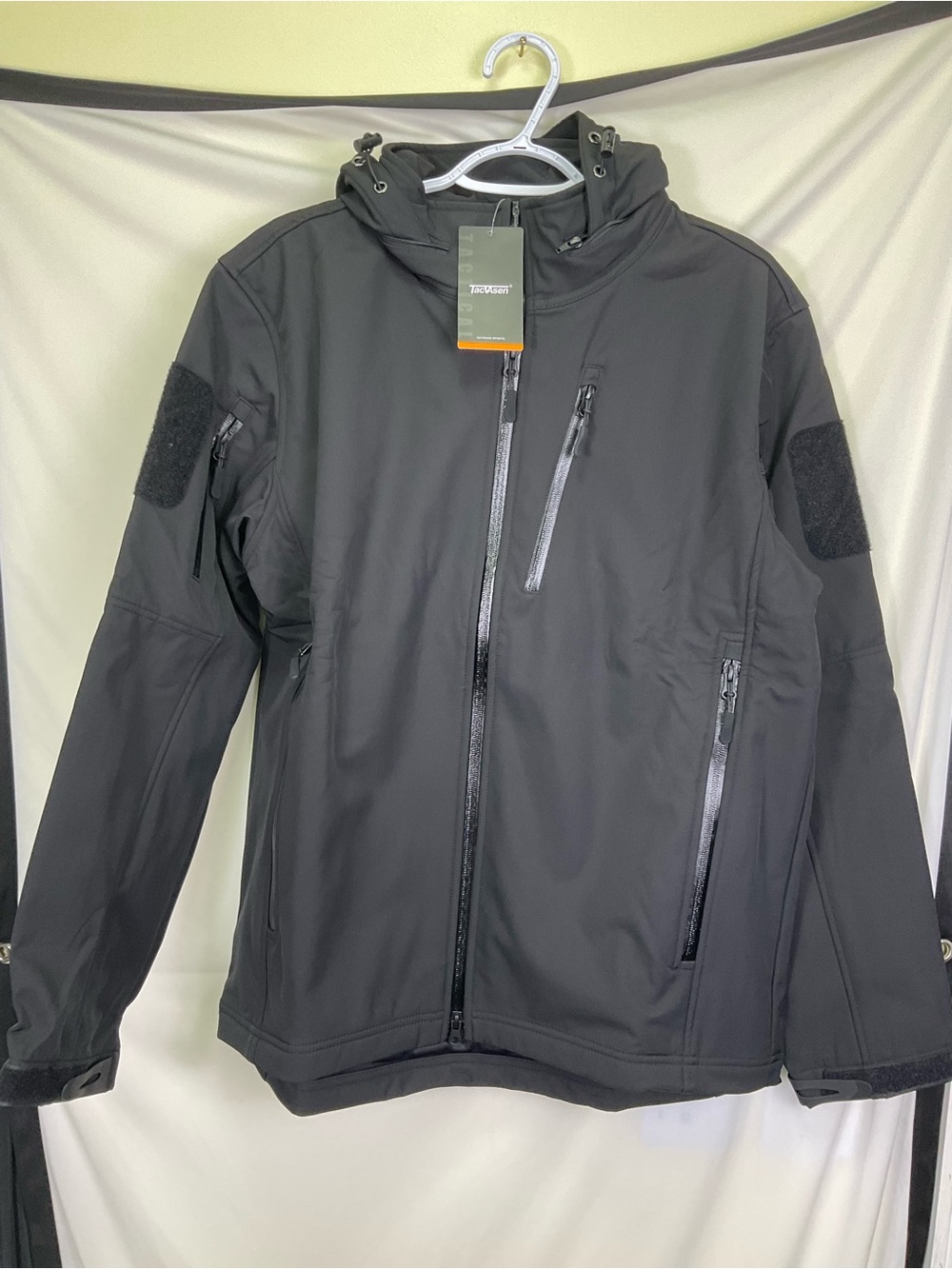 TACVASEN Men’s Special Op Military Jacket- Black